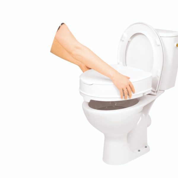 Toilet seat raiser - with lid