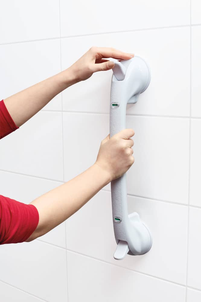 Liikkuva kisko pikakiinnityksellä, 49 cm. Tilaa tukikahva kylpyhuoneeseen ja muut kodin apuvälineet.